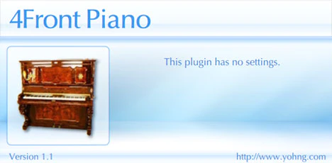 4Front Piano plugin interface