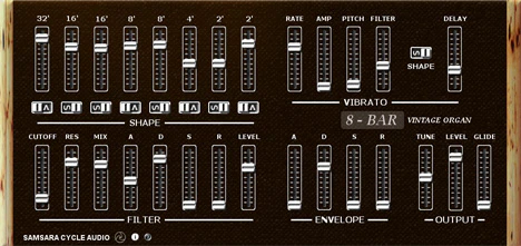 8-Bar plugin interface