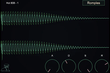 808-ROMpler plugin interface