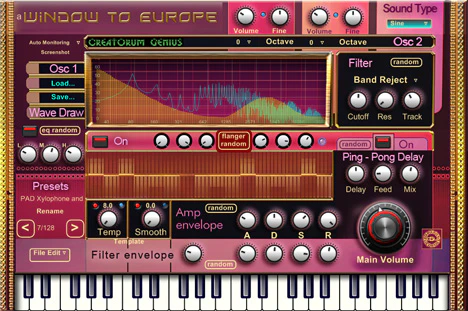 A window to Europe plugin interface