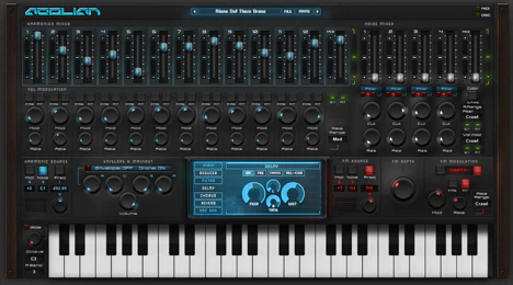 Aeolian Meditation plugin interface