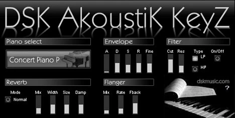 AkoustiK KeyZ plugin interface