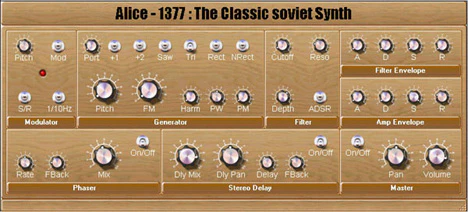 Alice-1377 plugin interface