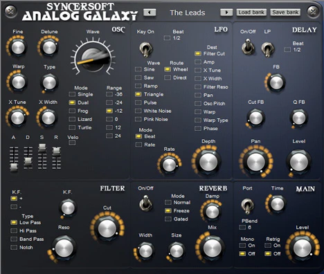 Analog Galaxy plugin interface
