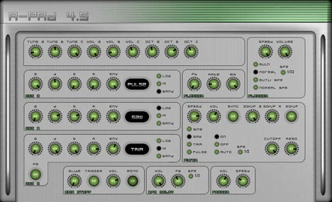 Apad 4.5 plugin interface