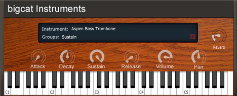 Aspen Bass Trombone plugin interface