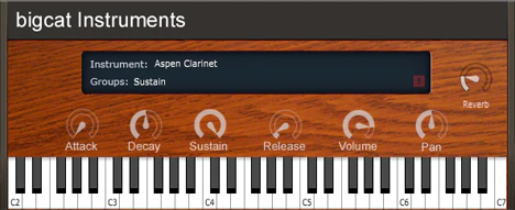 Aspen Clarinet plugin interface