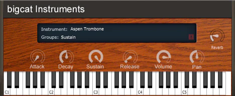 Aspen Trombone plugin interface