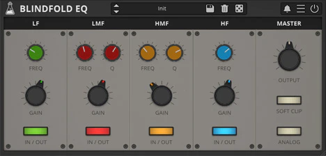 Blindfold EQ plugin interface