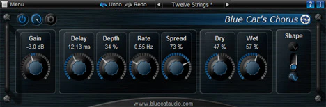 Blue Cat Chorus plugin interface