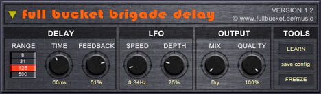 Brigade Delay plugin interface
