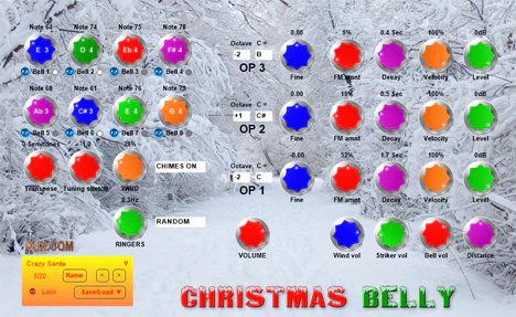 Christmas Belly plugin interface