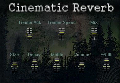 Cinematic Reverb plugin interface