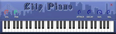City Piano plugin interface