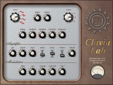 Clavia Lab plugin interface