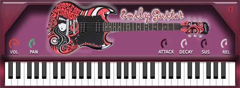 Cute Emily Guitar plugin interface