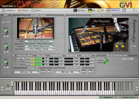 CVPiano plugin interface