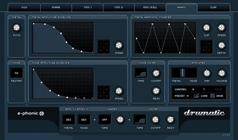 Drumatic 3 plugin interface