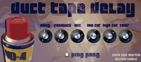 Duct Tape Delay plugin interface