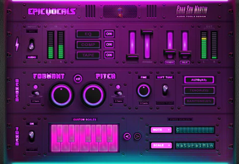 Epic Vocals plugin interface