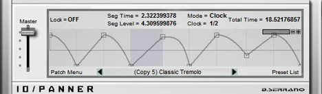 IO Panner plugin interface
