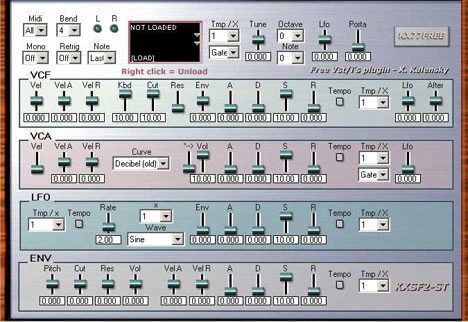 KX SF2 plugin interface
