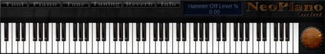 Neo Piano mini plugin interface