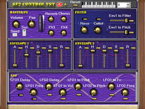 SF2Control+ plugin interface