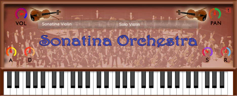 Sonatina Violin plugin interface