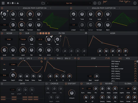 Wavetable plugin interface
