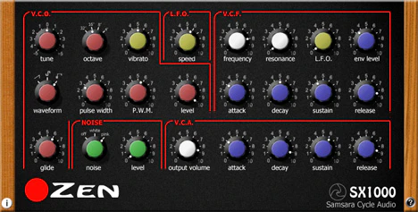 ZEN SX1000 plugin interface